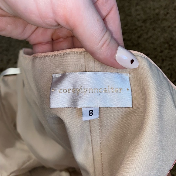 Anthropologie Corey Lynn Calter Pink Strapless Sweet Pea Dress - Picture 7 of 10